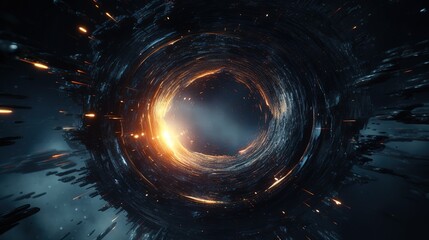 explosion of matter in space, star formation, black hole - obrazy, fototapety, plakaty