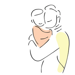 baby and father love art