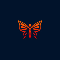 butterfly logo design