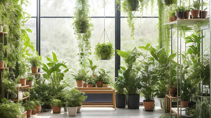 plants in a home