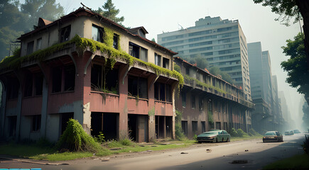 abandoned factory building