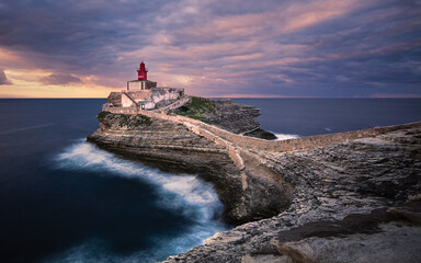 Sunrise at Madonetta lighthouse, Corsica