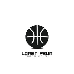 Basketball sport ball abstract style. Vector isolated on a white background
