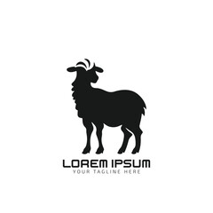 black sheep logo vector icon design template silhouette