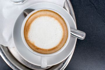 Hot Cappuccino: A Perfect Morning Pick-Me-Up.