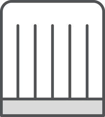 日用品のカラー単品イラストアイコン　調理用帽子