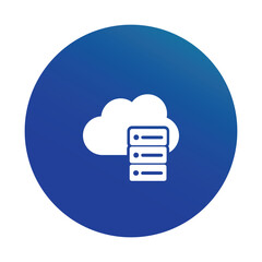 Cloud Computing Vector Icon Concept Design