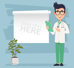 Doctor Character Medical Concept Vector Design