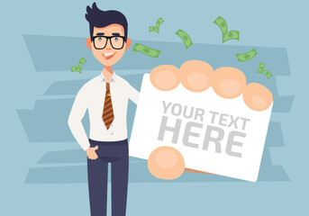 Businessman Vector Concept Design