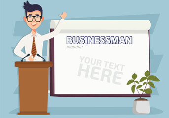 Businessman Vector Concept Design