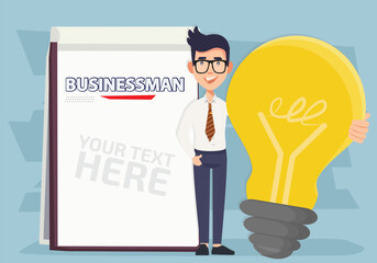Businessman Vector Concept Design