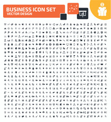 Business And Office Vector Icon Set Design