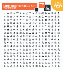 Construction Vector Icon Set Design