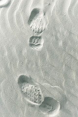 Shoe prints in dune sand - 3664