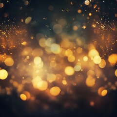 blurred golden lights background