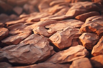 red ground and stones background