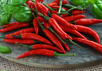 hot red fresh organic chili pepper
