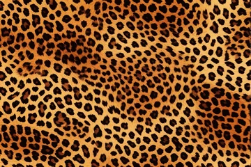 Foto op Canvas Leopard Skin Texture, Generative Ai © Fgraphics