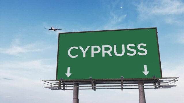 CYPRUSS highway sign 4K 