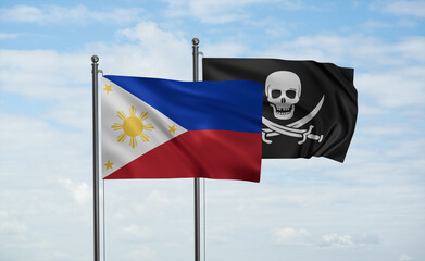 Pirate and Philippines flag