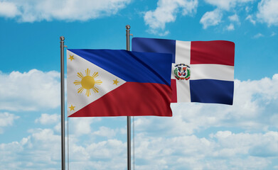 Fototapeta na wymiar Belgium and Philippines flag