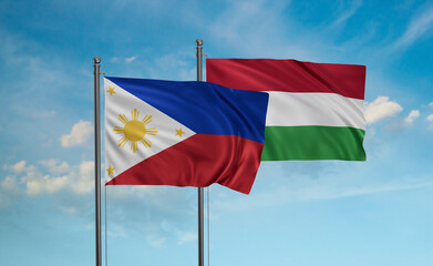 Hungary and Philippines flag