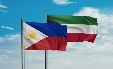 Kuwait and Philippines flag
