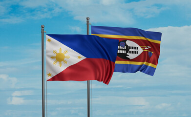Eswatini and Philippines flag