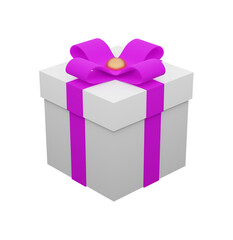 gift box isolated on clear background