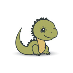 Cute Dinosaur Vector Illustration Art