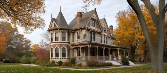 American classic home and house designs. Hand edited generative AI.