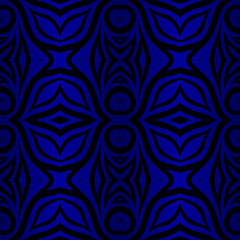 Seamless colourful batik ethnic dayak aztec Kalimantan pattern for background textile garment 