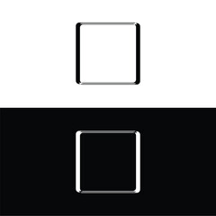 Rectangle vector logo template design