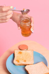 Hand Holding Food