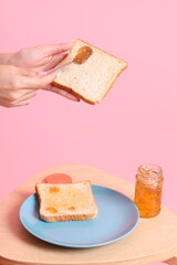Hand Holding Food