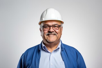 Smart portrait, male senior engineer standing with his arms crossed confidently. - 651947902