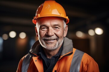 Smart portrait, male senior engineer standing with his arms crossed confidently. - 651947903