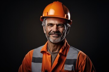 Smart portrait, male senior engineer standing with his arms crossed confidently. - 651947918