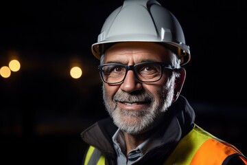 Smart portrait, male senior engineer standing with his arms crossed confidently. - 651947924