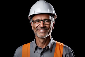 Smart portrait, male senior engineer standing with his arms crossed confidently. - 651947939
