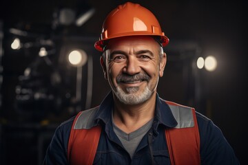 Smart portrait, male senior engineer standing with his arms crossed confidently. - 651947944