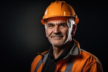 Smart portrait, male senior engineer standing with his arms crossed confidently. - 651947954