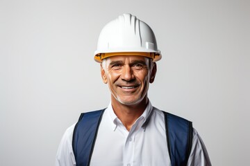 Smart portrait, male senior engineer standing with his arms crossed confidently. - 651947967