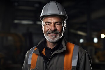 Smart portrait, male senior engineer standing with his arms crossed confidently. - 651947971