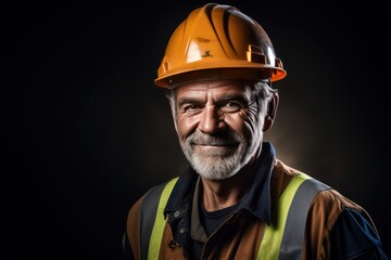 Smart portrait, male senior engineer standing with his arms crossed confidently. - 651947984