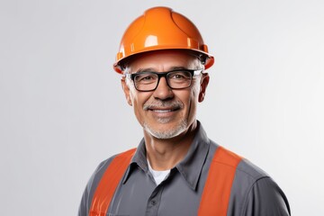 Smart portrait, male senior engineer standing with his arms crossed confidently. - 651947995