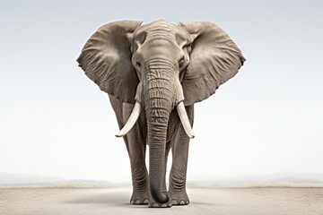 Fototapeta na wymiar elephant on a white background