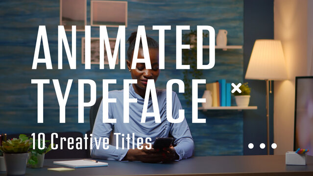 Animated Typeface Showcase | Animated Titles with Control Panel