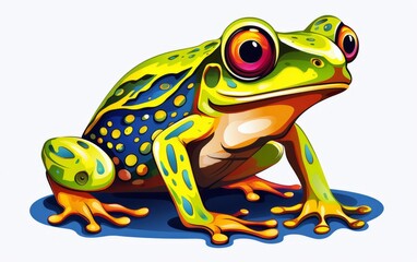 Obraz premium green frog