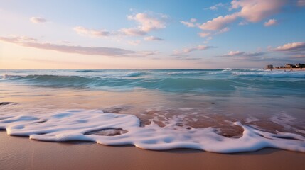 Fototapeta na wymiar Beautiful view of a white sand beach.